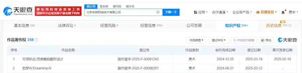 热点聚焦：字节跳动登记即梦AI作品著作权 确立版权地位