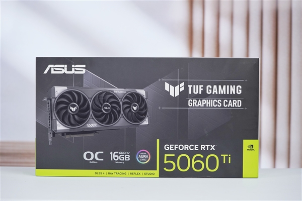 硬派电竞风！华硕RTX 5060 Ti TUF GAMING显卡图赏