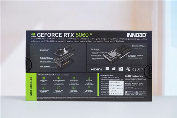 拉丝工艺精致典雅！映众RTX 5060 Ti曜夜8GB显卡图赏