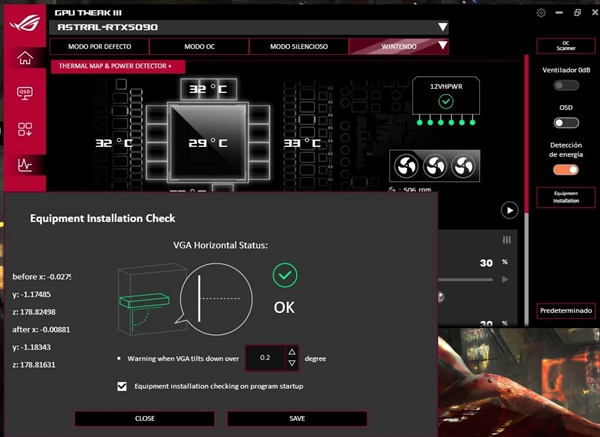 华硕ROG夜神RTX 5090隐藏功能曝光！内置陀螺仪芯片监测显卡角度