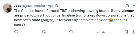 美国网友激烈争论：100美元的Lululemon紧身裤成本究竟多少钱