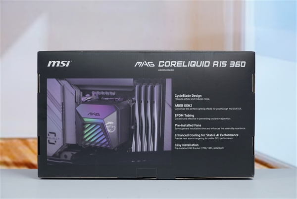 微星CORELIQUID A15 360一体式水冷散热器图赏