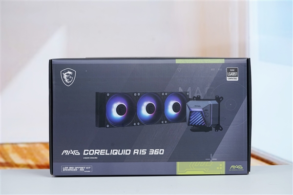 微星CORELIQUID A15 360一体式水冷散热器图赏