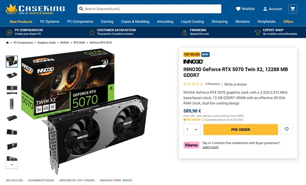 RTX 5070、RTX 5070 Ti在欧洲已破发！国内还是太贵