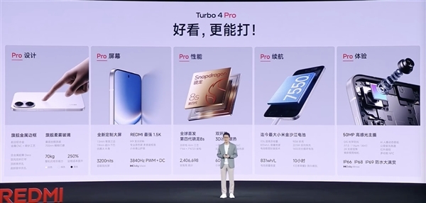 国补价1699元起！REDMI Turbo 4 Pro开售1小时销量超越标准版全天