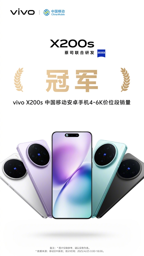iPhone最强平替！vivo X200s首销斩获京东等渠道4-6K价位段销冠