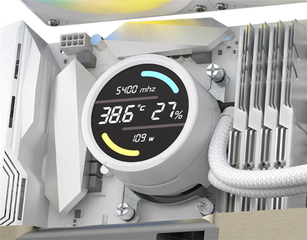 银昕E360 PRO AIO水冷398元起：2.6寸大屏、炫彩三联体风扇