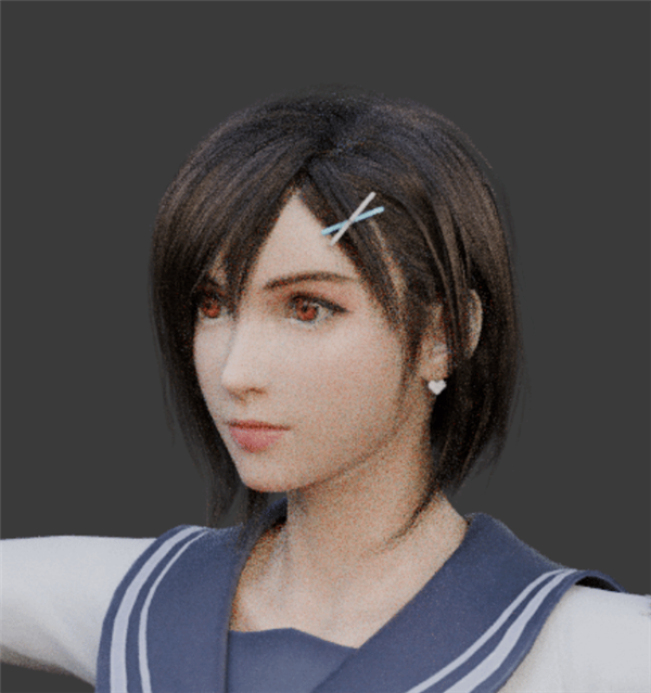 3D区大神发《最终幻想7：重生》美图：JK短发蒂法与