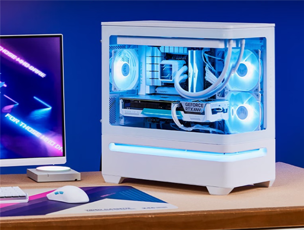 599元 华硕AP202灵光岛机箱上市：一体化弧面玻璃