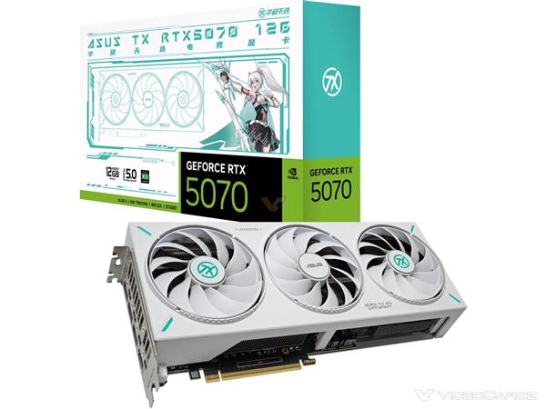 华硕发布五款中国专享版RTX 5060Ti/5070：初音未来 三白二黑