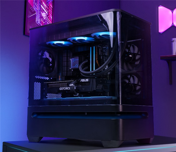 599元 华硕AP202灵光岛机箱上市：一体化弧面玻璃