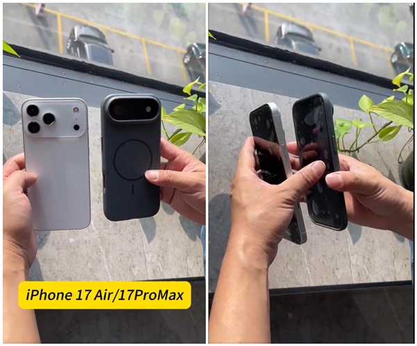 提前感受iPhone 17 Air戴壳效果：摄像头凸起明显