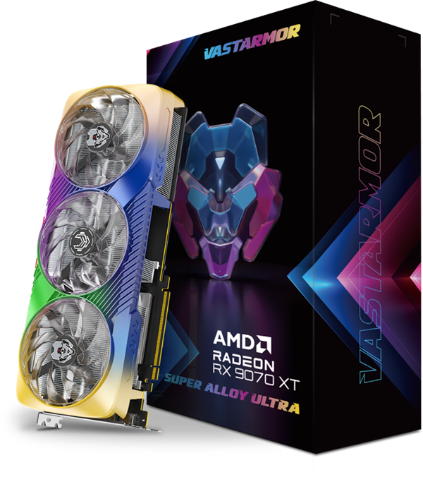 中国玩家专属！瀚铠推出RX 9070 XT超合金ULTRA：大胆配色绝了