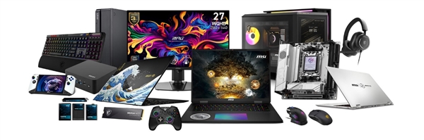 微星COMPUTEX 2025大秀肌肉！AI PC、QD-OLED显示器全线新品火力全开