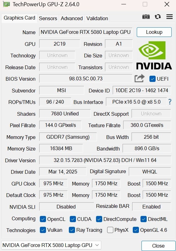 实测给你答案：笔记本RTX 5090、5080、5070Ti谁最坑
