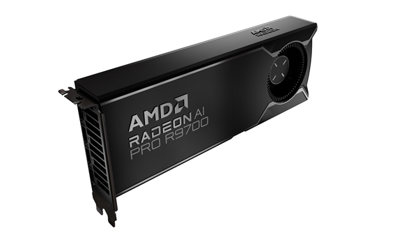 AMD RDNA4家族首款专业显卡：Radeon AI PRO R9700配32GB大显存 四卡128GB