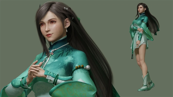 蒂法穿上仙侠装：《FF7重生》新MOD变装仙剑月清疏