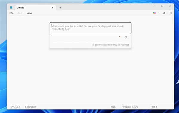 Windows记事本不再“简单”：微软为其新增AI写作功能