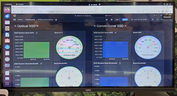 铠侠公开首秀光学SSD：30米开外 依旧满血