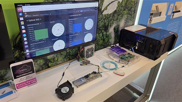 铠侠公开首秀光学SSD：30米开外 依旧满血