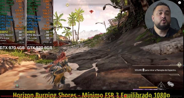 11年前的GTX 970升到8GB显存游戏实测：比原版快了40%！