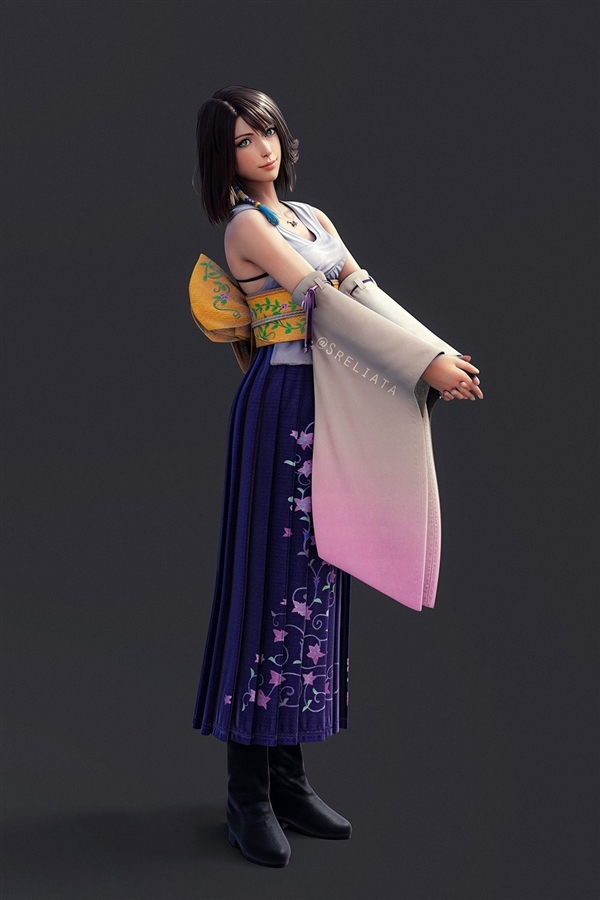 《最终幻想7》蒂法新3D美图 穿《GTA6》女主服装更性感迷人