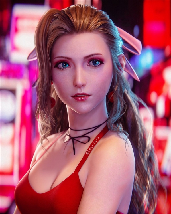 《最终幻想7》蒂法新3D美图 穿《GTA6》女主服装更性感迷人
