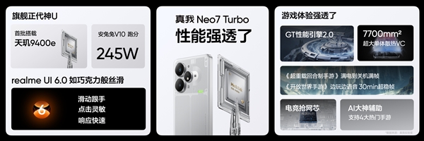 真我Neo7 Turbo发布：同档唯一透明手机 1699.15元起