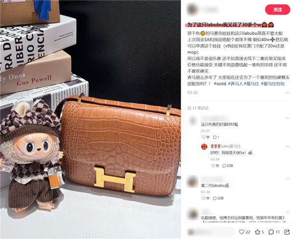 在美国人面前 爱马仕都没泡泡玛特香