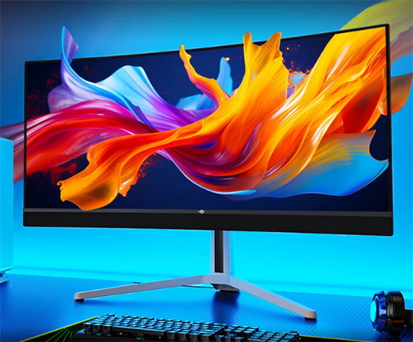 泰坦军团新款34寸带鱼屏首发4999元：240Hz QD-OLED屏、2.1扬声器