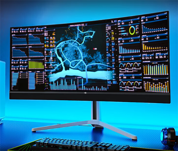 泰坦军团新款34寸带鱼屏首发4999元：240Hz QD-OLED屏、2.1扬声器