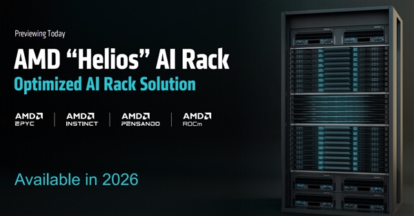 AMD预告下代AI加速卡MI400系列：432GB HBM4内存！配80万兆网卡