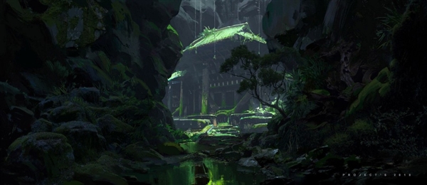 《黑神话：悟空》设计废稿原画 狮驼岭阴森恐怖