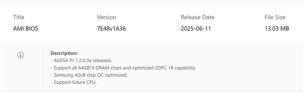 微星AMD 600/800全系主板支持256GB内存：频率稳定可达6400MHz