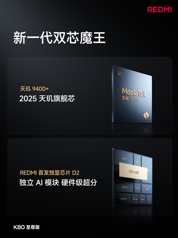 REDMI史上最豪华性能旗舰！REDMI K80至尊版参数出炉