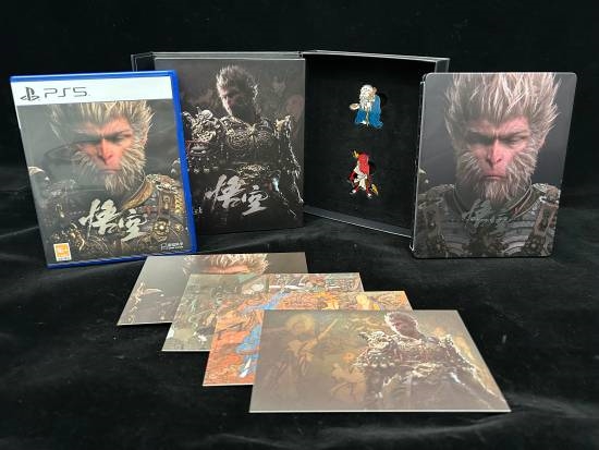 《黑神话：悟空》国行实体版开箱！铁盒徽章超精致