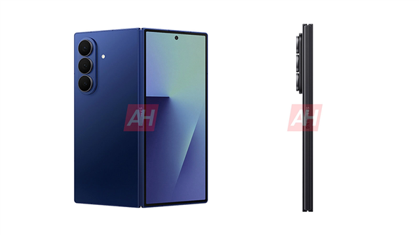 史上最大尺寸双折叠！三星Galaxy Z Fold7外观渲染图出炉