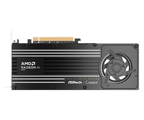 华擎又给AMD显卡装上了16针接口：这次是Radeon AI PRO R9700专业显卡