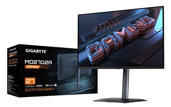 技嘉新款27寸显示器上市：2K 280Hz屏首发3199元