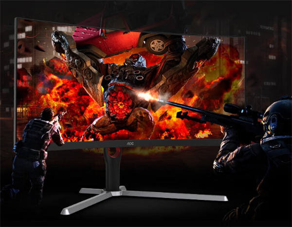 AOC新款34寸带鱼屏上市：250Hz超宽曲面VA屏首发1799元