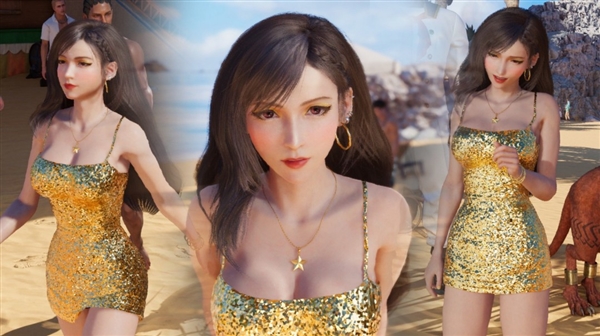 《最终幻想7》蒂法超美3D新图 不愧3D区耶路撒泠