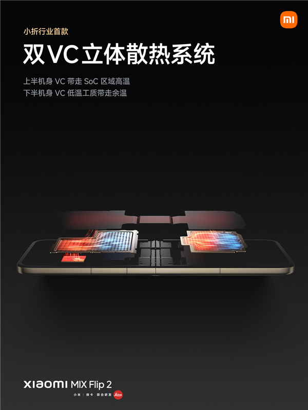 小折叠屏行业最高！小米MIX Flip 2用上5165mAh电池+50W无线充