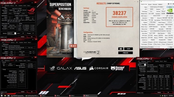 影驰RTX 5090D创新世界记录！疯狂的3.65GHz+36Gbps GDDR7