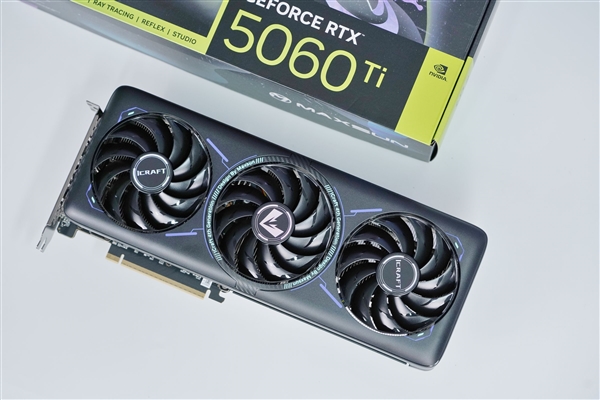 灵动双显灯效！铭瑄RTX 5060 Ti iCraft电竞之心OC 16G图赏