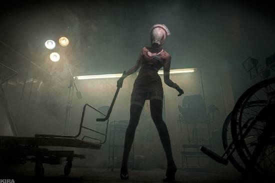 俄妹COS《寂静岭2》水泡头护士 性感身材和恐怖面容